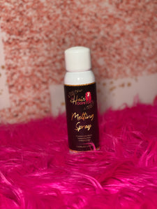 Domed lace melting spray